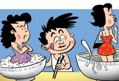 Cơm nhiễm thạch tín, đành quay sang phở, nhưng phở cũng nhiễm. Chẳng lẽ lại chia tay cả cơm lẫn phở?